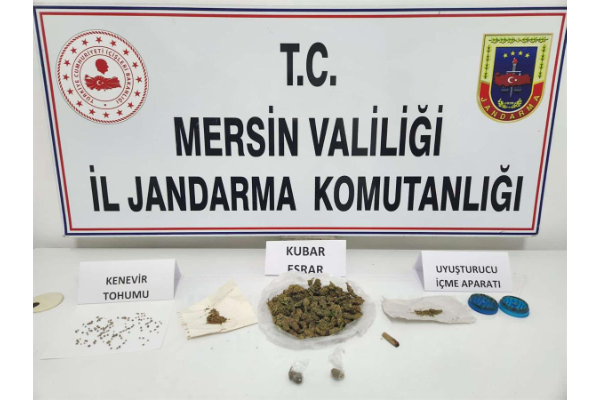 Mersin'de Jandarması Uyuşturucu Madde Operasyonu düzenledi