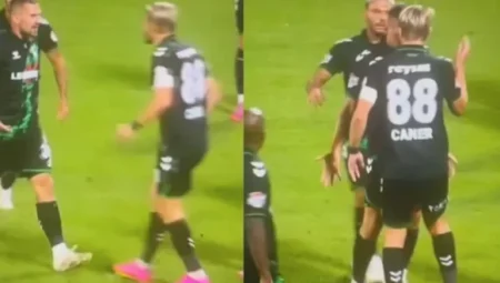 Caner Erkin takım arkadaşını tokatladı! Herkes neye uğradığını şaşırdı… – Mersin Halk Haber