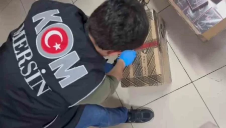Mersin’de 459 adet kaçak parfüm ele geçirildi